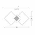 Lampa sufitowa HEX kolor złoty metal/akryl, plASTIk, LED 2500 Lm 3000K IP20 RLX96474-1D Zuma Line