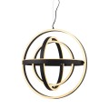 Lampa wisząca TESS kolor czarny aluminium/silokon, LED 6100 Lm 3000K IP20 MD9203-4-3BD Zuma Line