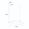 Lampa wisząca Orbit czarny 5007Z Zuma Line