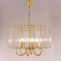Lampa wisząca PARIS kolor złoty/przezroczysty metal/szkło, 6xE14 IP20 1906/6 Zuma Line