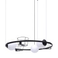 Lampa wisząca PLANT kolor czarny metal/szkło, 3xE27 IP20 5005 Zuma Line