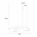 Lampa wisząca PLANT kolor czarny metal/szkło, 3xE27 IP20 5005 Zuma Line