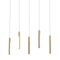 Lampa wisząca ELIOT kolor jasne drewno/ czarny mat metal/drewno, aluminium, tworzywo sztuczne, LED 2900 Lm 3000K IP20 MD4768-5-3BMT Zuma Line