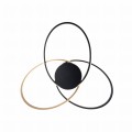 Lampa sufitowa BOLD kolor złoty/czarny aluminium/metal, LED 3200 Lm barwa regulowana IP20 20169-GD Zuma Line