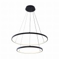 Lampa wisząca BRENO kolor czarny aluminium/metal, LED 2000 Lm barwa regulowana IP20 18140BK-2 Zuma Line