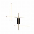 Kinkiet lampa ścienna EDGE kolor złoty/czarny aluminium/metal, LED 1350 Lm barwa regulowana IP20 22009W4-BK/GD Zuma Line