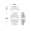 Kinkiet lampa ścienna CONSTANTINOPLE kolor szczotkowany mosiądz metal/szkło, 2xG9 IP20 W0567-02A-B52G Zuma Line