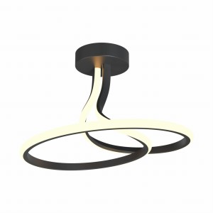 Lampa sufitowa CLINT kolor czarny metal/aluminium, tworzywo, LED 3000 Lm 3000K IP20 MX6349-1-3BT Zuma Line