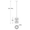 Lampa wisząca ALEXANDRIA kolor złoty metal/szkło, E14 IP20 P0556-01D-V7V7 Zuma Line