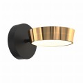 Kinkiet lampa ścienna LARA kolor czarny/francuskie złoto metal/aluminium, tworzywo sztuczne, LED 1400 Lm 3000K IP20 MB7170-1-3BGT Zuma Line