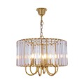 Lampa wisząca PARIS kolor złoty/przezroczysty metal/szkło, 6xE14 IP20 1906/6 Zuma Line