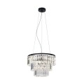 Lampa wisząca TIFANNY kolor czarny/transparentny metal/kryształ, 4xE14 IP20 P17127-4 Zuma Line