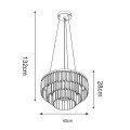 Lampa wisząca TIFANNY kolor czarny/transparentny metal/kryształ, 4xE14 IP20 P17127-4 Zuma Line