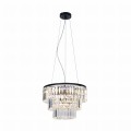 Lampa wisząca TIFANNY kolor czarny/transparentny metal/kryształ, 4xE14 IP20 P17127-4 Zuma Line