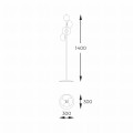 Lampa podłogowa OMI kolor Złoty szklane klosze, źródło 4* G9 – 1177 Zuma Line