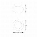 Lampa sufitowa plafon OMI kolor Złoty z szklanym białym kloszem, źródło 1*G9 - 1189 Zuma Line