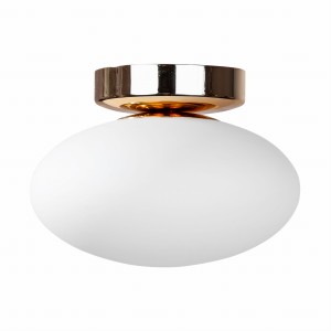 Plafon lampa sufitowa OMI kolor Złoty z dekoracyjnym szklanym kloszem, źródło 1*G9 - 1187 Zuma Line