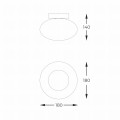 Plafon lampa sufitowa OMI kolor Złoty z dekoracyjnym szklanym kloszem, źródło 1*G9 - 1187 Zuma Line