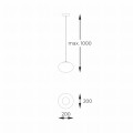 Lampa wisząca nad stół w salonie OMI kolor złoto biały z kloszem, źródło G9 - 1183 Zuma Line