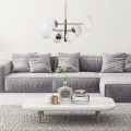 Lampa wisząca z serii OMI złoty stelaż, szklane klosze , wymienne źródło światła - 1197 Zuma Line