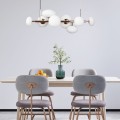 Lampa wisząca pozioma na lince z serii OMI kolor Złoty, 8*G9, szklane klosze - 1193 Zuma Line