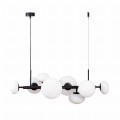 Lampa wisząca nad stół OMI czarna, 8*G9 ze szklanymi kloszami - 1192 Zuma Line