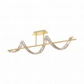 Lampa sufitowa w kształcie wstążki ATHESA złota, LED 26W 2700-6000K - MX3170-1-3GT Zuma Line