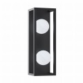 Kinkiet ścienny PIRO kolor czarny, szklane klosze, 2*G9 + LED 13W 3000-6000K- MB3115-2-3BT Zuma Line