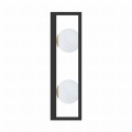 Kinkiet ścienny PIRO kolor czarny, szklane klosze, 2*G9 + LED 13W 3000-6000K- MB3115-2-3BT Zuma Line