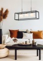 Lampa wisząca PIRO czarny, białe szklane klosze, 3*G9 + LED 33W 3000-6000K - MD3115-3-3BT Zuma Line