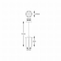 Lampa wisząca do sypialni NIRA złote elementy, szklany klosz, źródło 1*E14 - MD3523-1-EGN Zuma Line