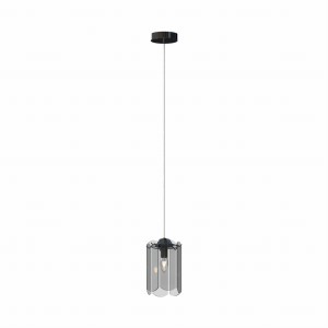 Lampa wisząca zwis NIRA, dymiony szklany klosz, źródło 1*E14 - MD3523-1-EBCN Zuma Line