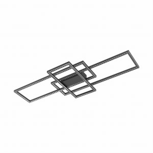 Lampa sufitowa z kryształami ERVI kolor Czarny, LED 57W 2700-6000K - MX7907-3B-3BT Zuma Line