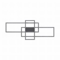 Lampa sufitowa z kryształami ERVI kolor Czarny, LED 57W 2700-6000K - MX7907-3B-3BT Zuma Line