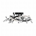 Lampa przysufitowa MAIA kolor Czarny z kryształkami, LED 25W 2700-6000K - MX3481-1S-3BCT Zuma Line