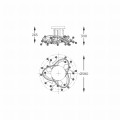 Lampa przysufitowa MAIA kolor Czarny z kryształkami, LED 25W 2700-6000K - MX3481-1S-3BCT Zuma Line