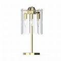 Lampa nocna NIRA, elegancki złoty kolor, szklany klosz w stylu glamour - MT3523-3S-EGN Zuma Line