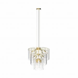 Lampa wisząca w stylu glamour NIRA złota, do salonu nad stół - MD3523-14L-EGN Zuma Line