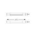 Kinkiet ścienny z IP44 PARKS kolor Chrom, LED 3,6W 3000K nad lustro - W200526301 Zuma Line