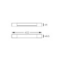 Stylowa lampa ścienna IP44 z serii PARKS kolor satynowy, LED 3,6W barwa ciepła 3000K - W200526001 Zuma Line