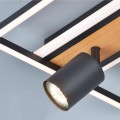 Lampa sufitowa KORDA czarna, geometryczne kształty, reflektorek LED 21W 3000K- C230857703 Zuma Line
