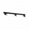 Lampa sufitowa czarna MANNARI z trzema reflektorkami GU10 i LED 8W 3000K do salonu - S230757205 Zuma Line