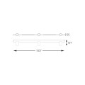 Lampa sufitowa czarna MANNARI z trzema reflektorkami GU10 i LED 8W 3000K do salonu - S230757205 Zuma Line