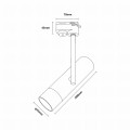Regulowana lampa szynowa 1 fazowa LISA kolor biały, na GU10 - TLS004-WH Zuma Line