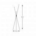 Lampa podłogowa czarny trójnóg LAUTARO kolor Czarny mat, zintegrowany LED 24W barwa ciepła - 1005 Zuma Line