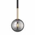 Lampa wisząca ARCTURUS pojedynczy zwis z szklanym kloszem  - P0574-01F-SDFZ Zuma Line