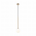 Lampa wisząca biały szklany klosz ARCTURUS kolor złoty na G9 - P0574-01F-F7AA Zuma Line