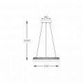 Lampa wisząca ring LED Ø40cm REGI czarny, 30W 3000-5000K  - PD2304400R-MB Zuma Line