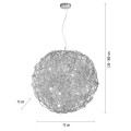 Lampa wisząca SAREA 2019-21 Paul Neuhaus
