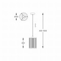 Lampa wisząca SERGIO Złoty E14 P0528-01F-V6AC Zuma Line